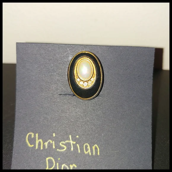 Vintage Christian Dior Single Clip-On Earring, Marked - Picture 3 of 6